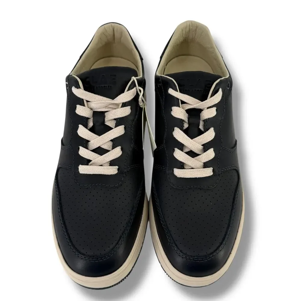 CLAE Los Angeles Bradley Black Leather Low Top Sneakers Womens Size 5